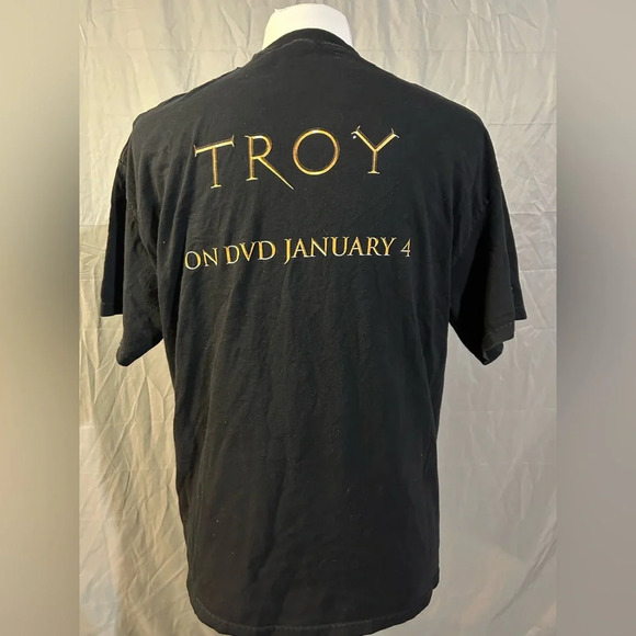 Vintage 2004 TROY Movie Promo Tee Brad Pitt T-shirt - Picture 3 of 5